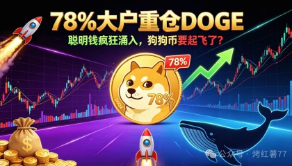 聪明钱疯狂涌入，78%大户重仓DOGE，狗狗币要起飞了？