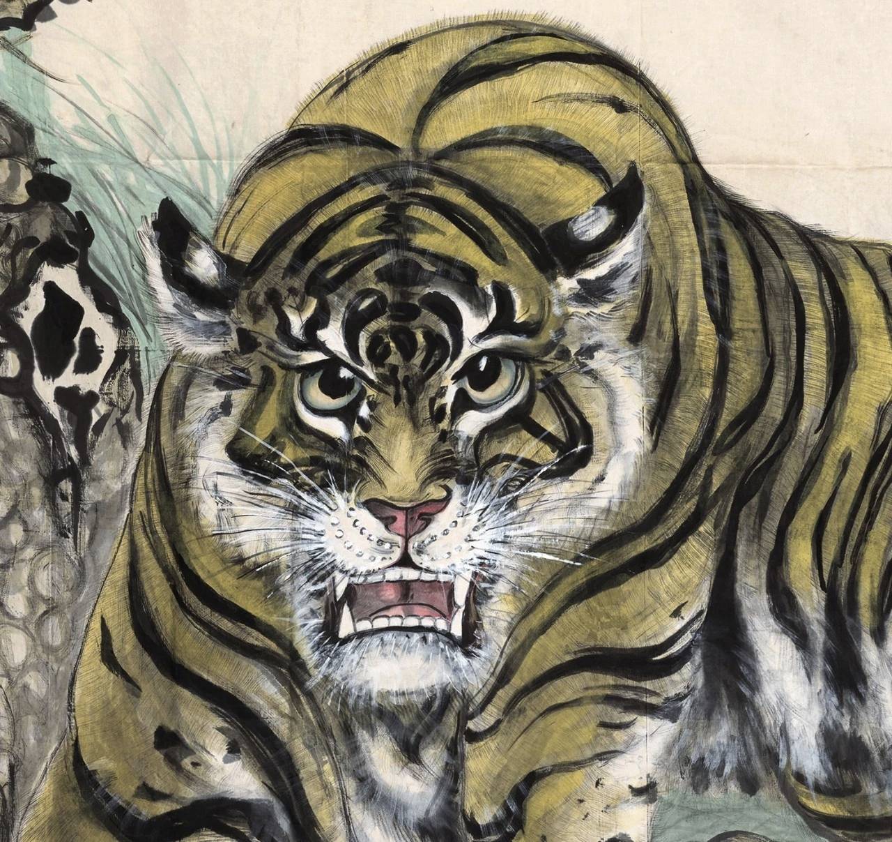 虎王张善孖“虎踞龙蟠”当年芝加哥洪门一万国币购藏